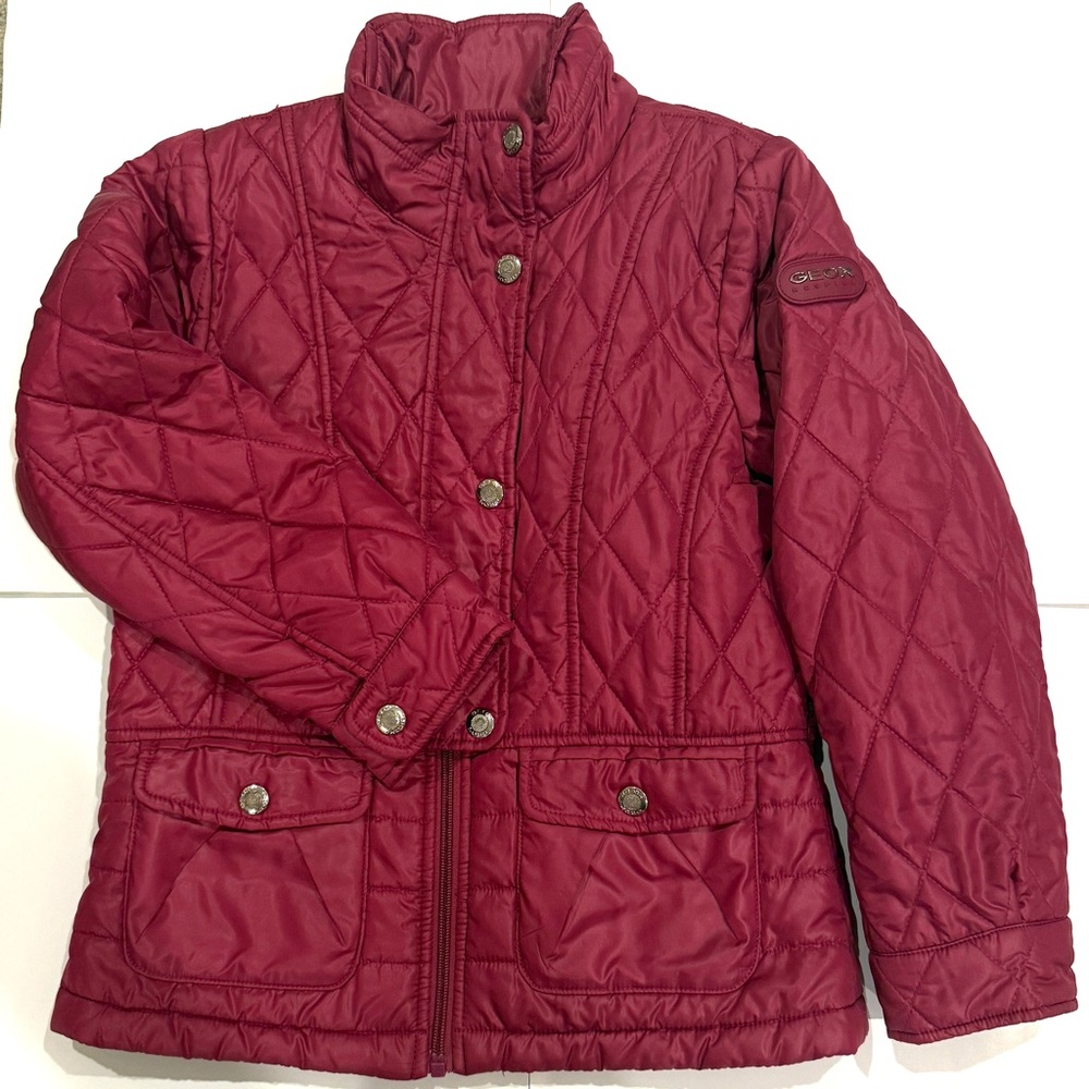 GEOX Quilted Burgundy Jacket